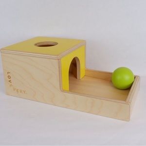 LOVEVERY Wooden Ball Drop Box Toddler Montessori Toy